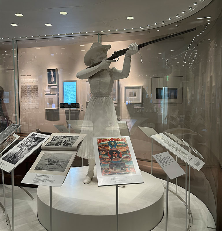 Exhibit at national cowgirl museum and hall of fam