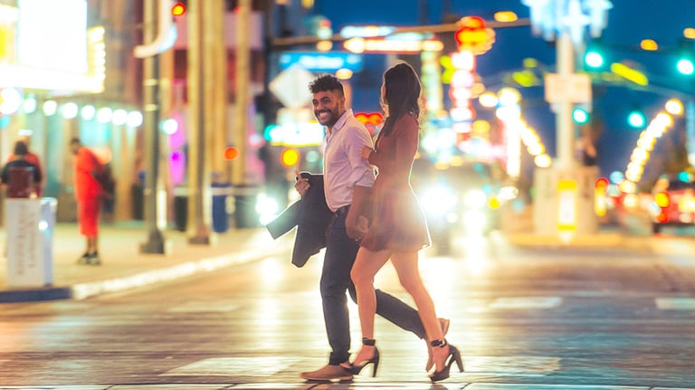 Crossing the street