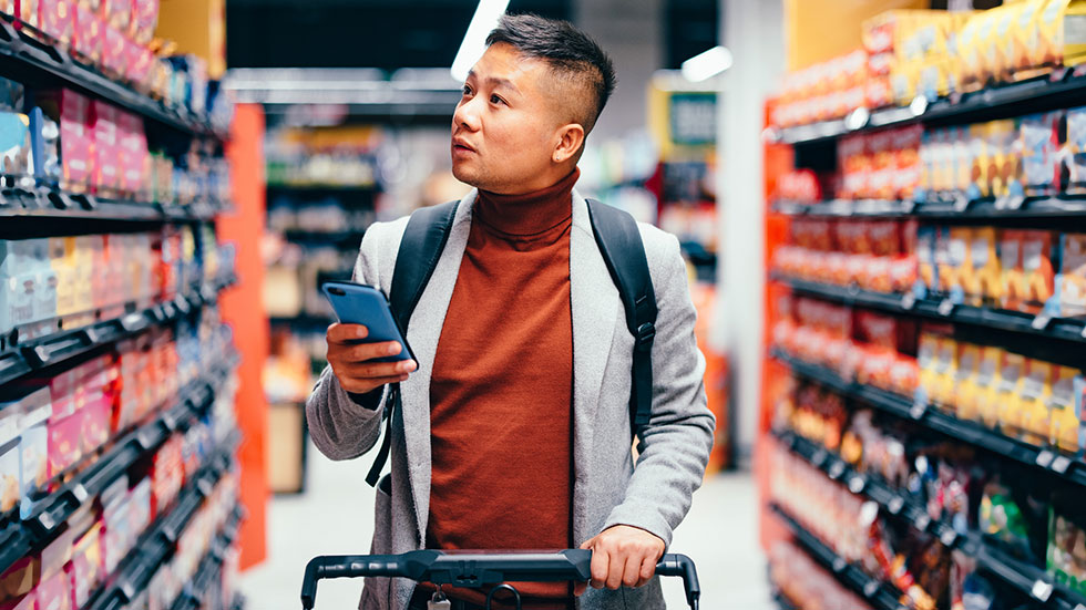 Shopping at Grocery