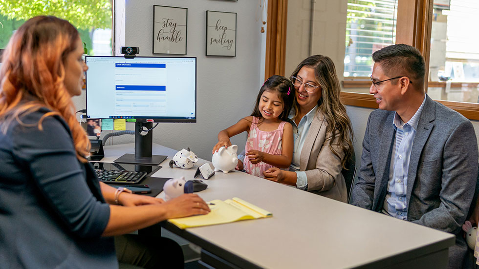 Couple Opening Bank Account