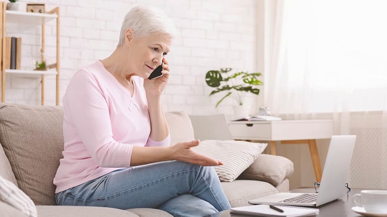 Calling about a scam
