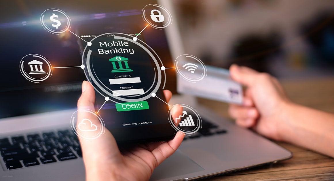 online banking concept