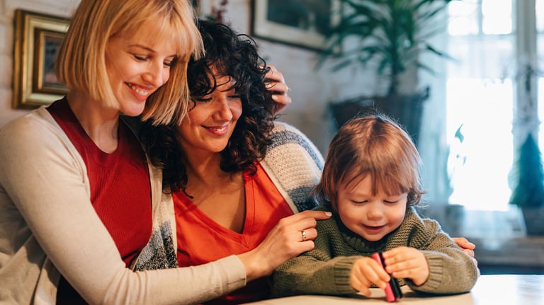 parents and kid