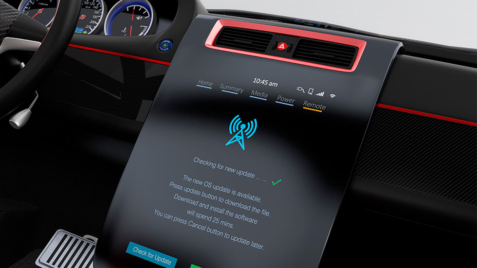 car system checking for updates