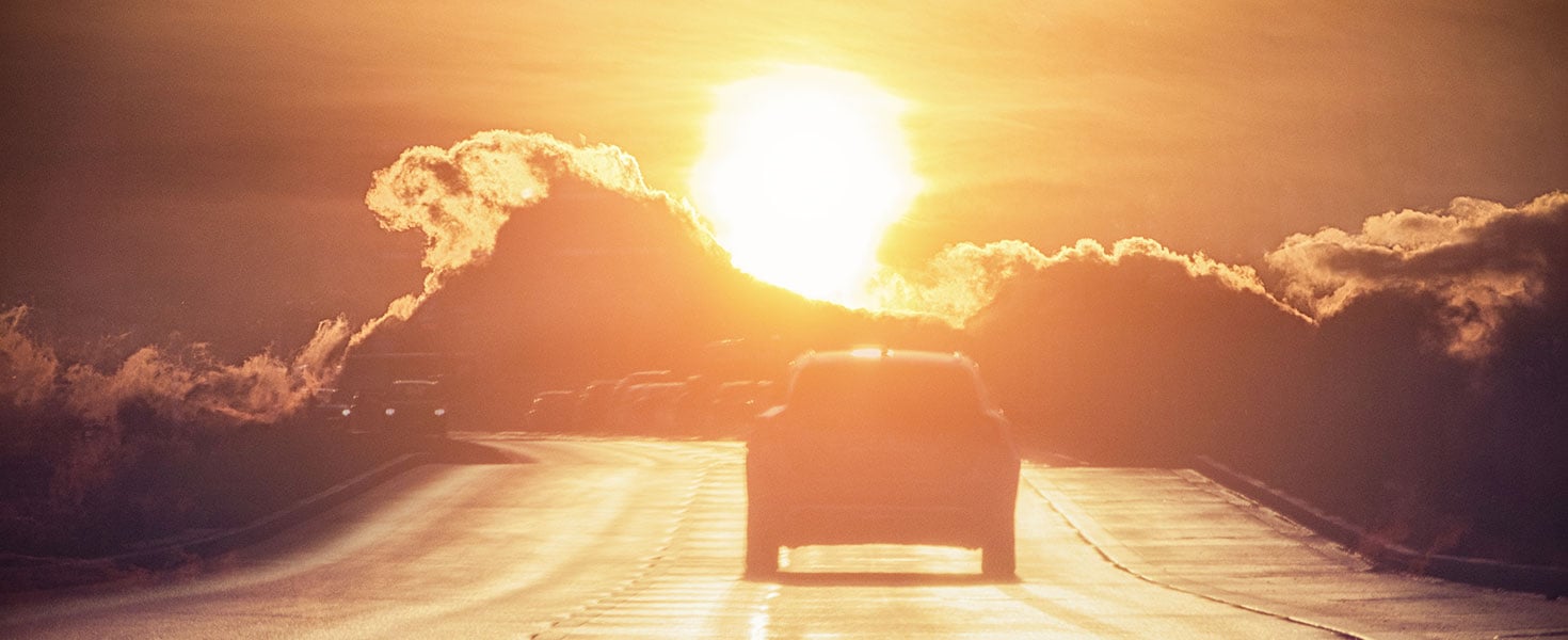 Car Driving In the Heat