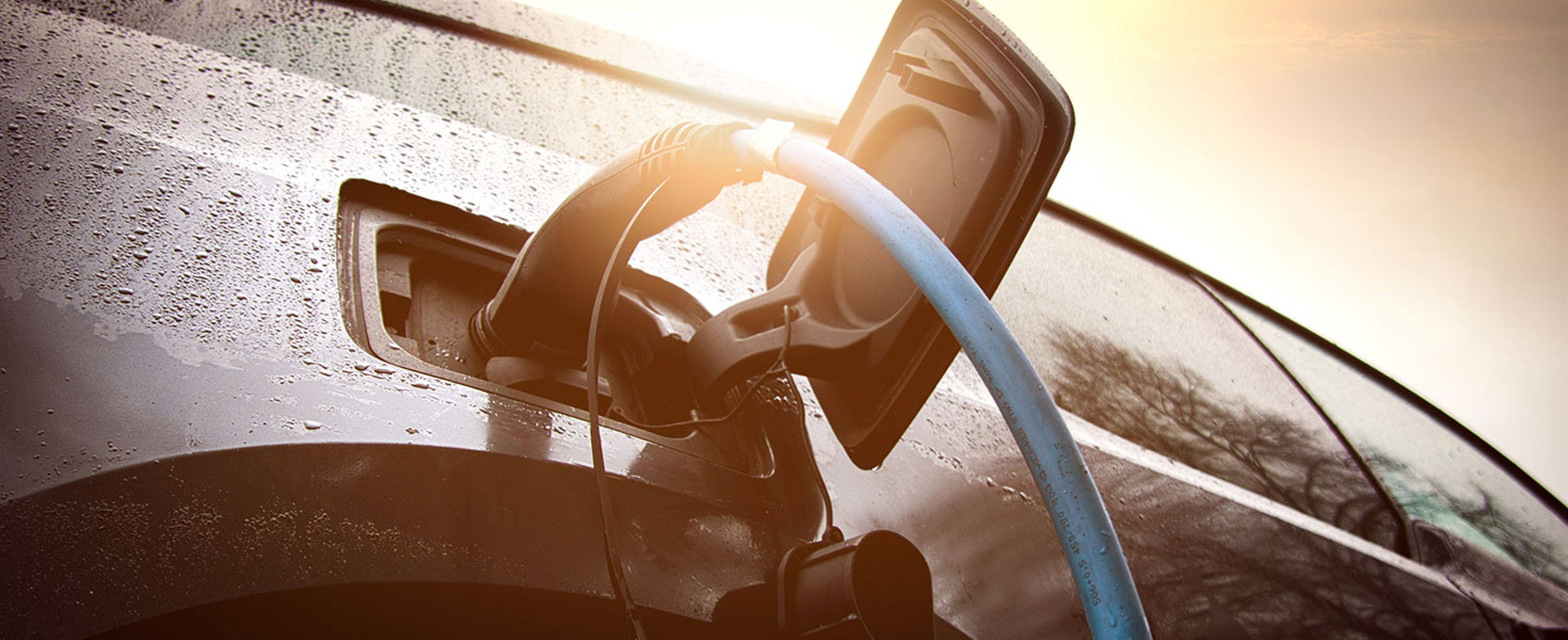 Charge An Electric Vehicle In The Rain