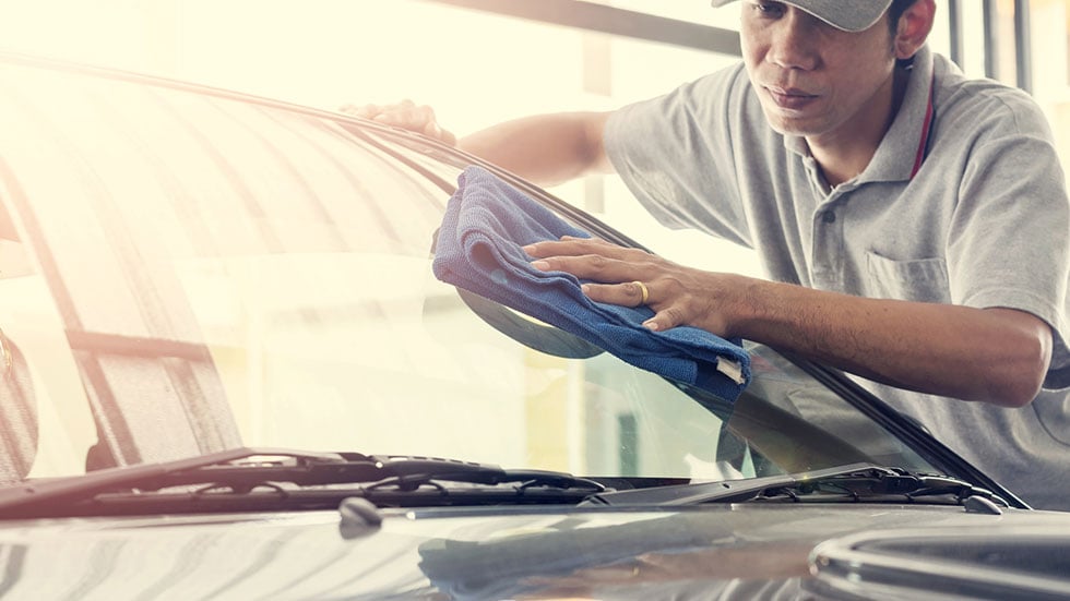Cleaning car