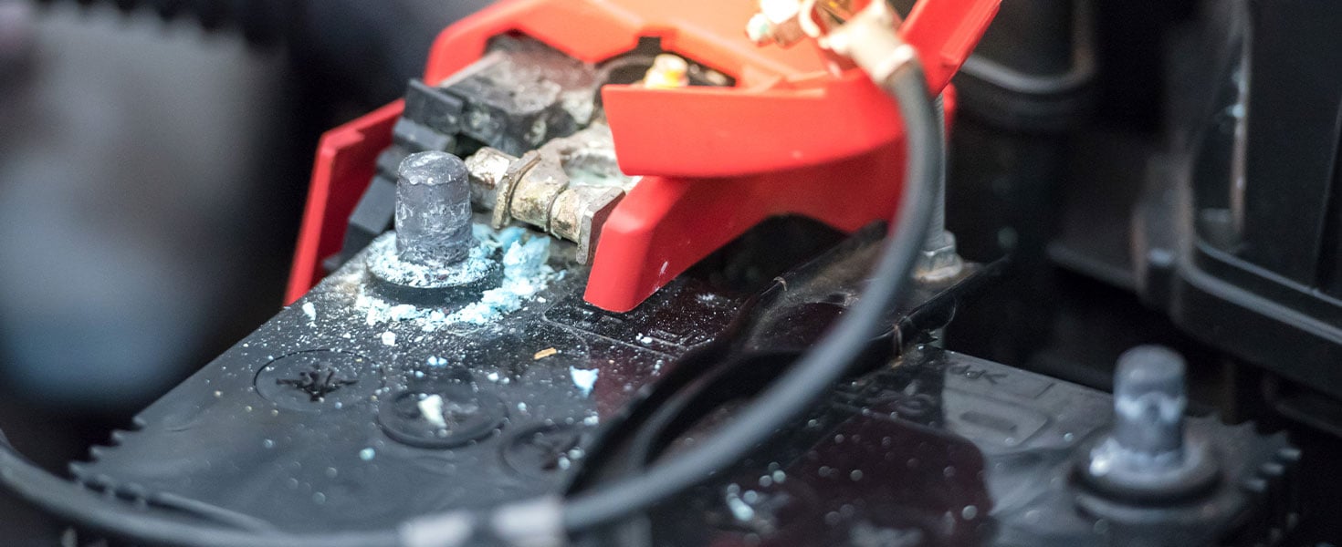 corroded battery