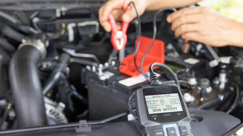 checking car battery