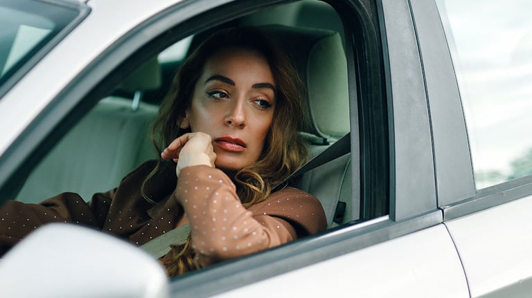 Portrait of a woman driving a car Credit:Nevena1987