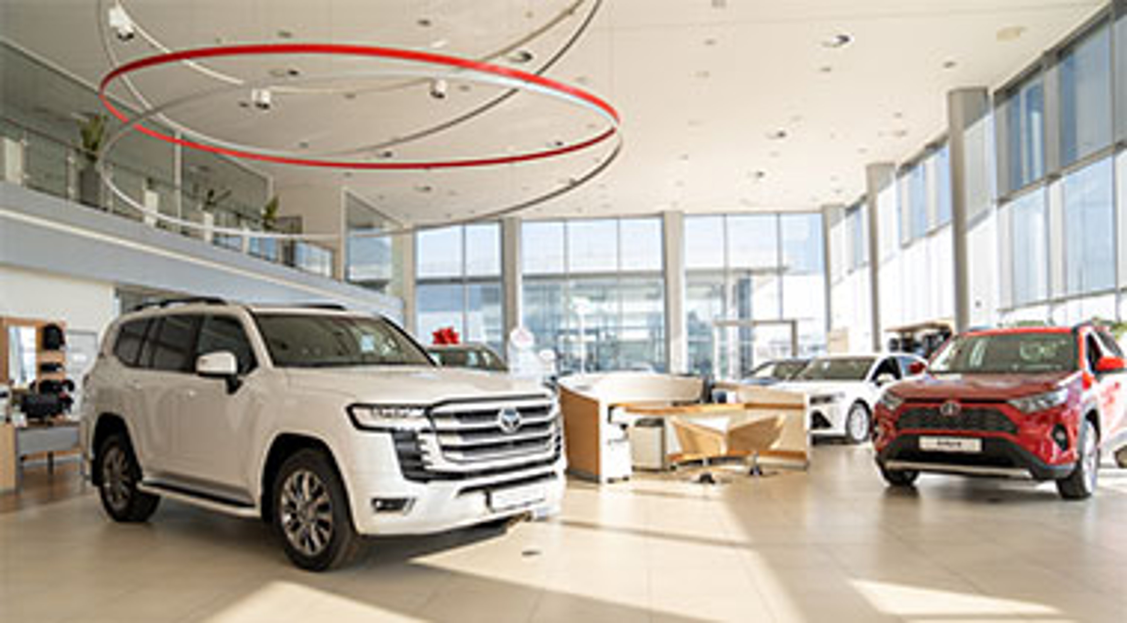 car dealership showroom 