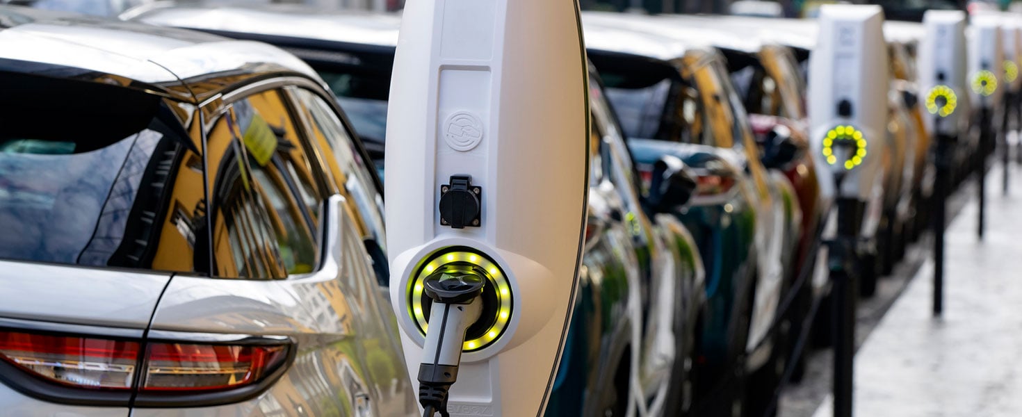 Electric car charging station