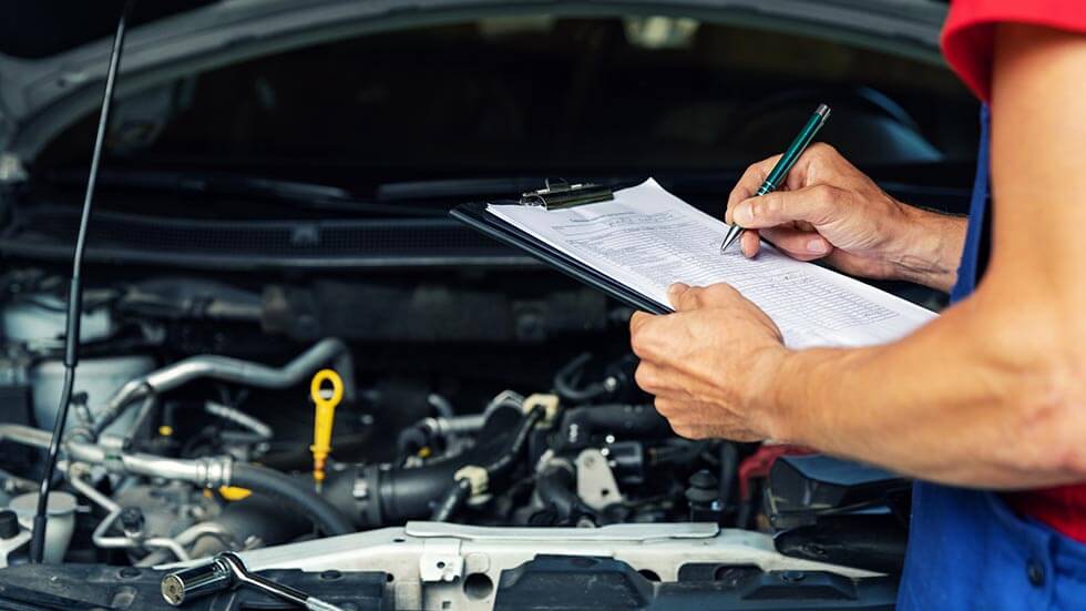 checking on car