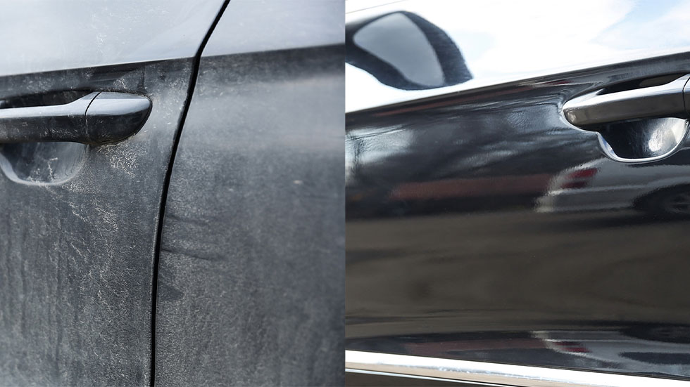 Dirty black car vs clean black car