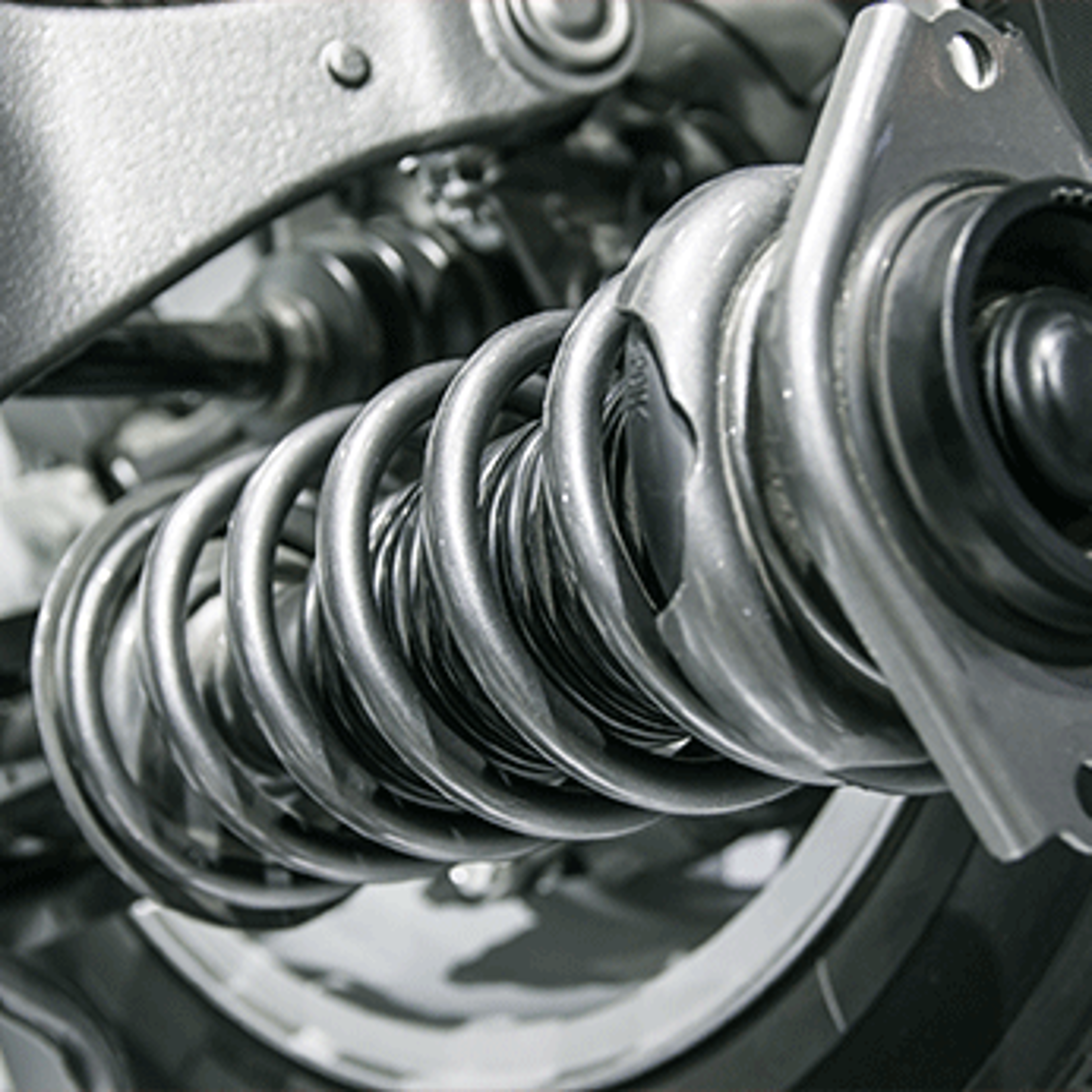 Close up of a shock