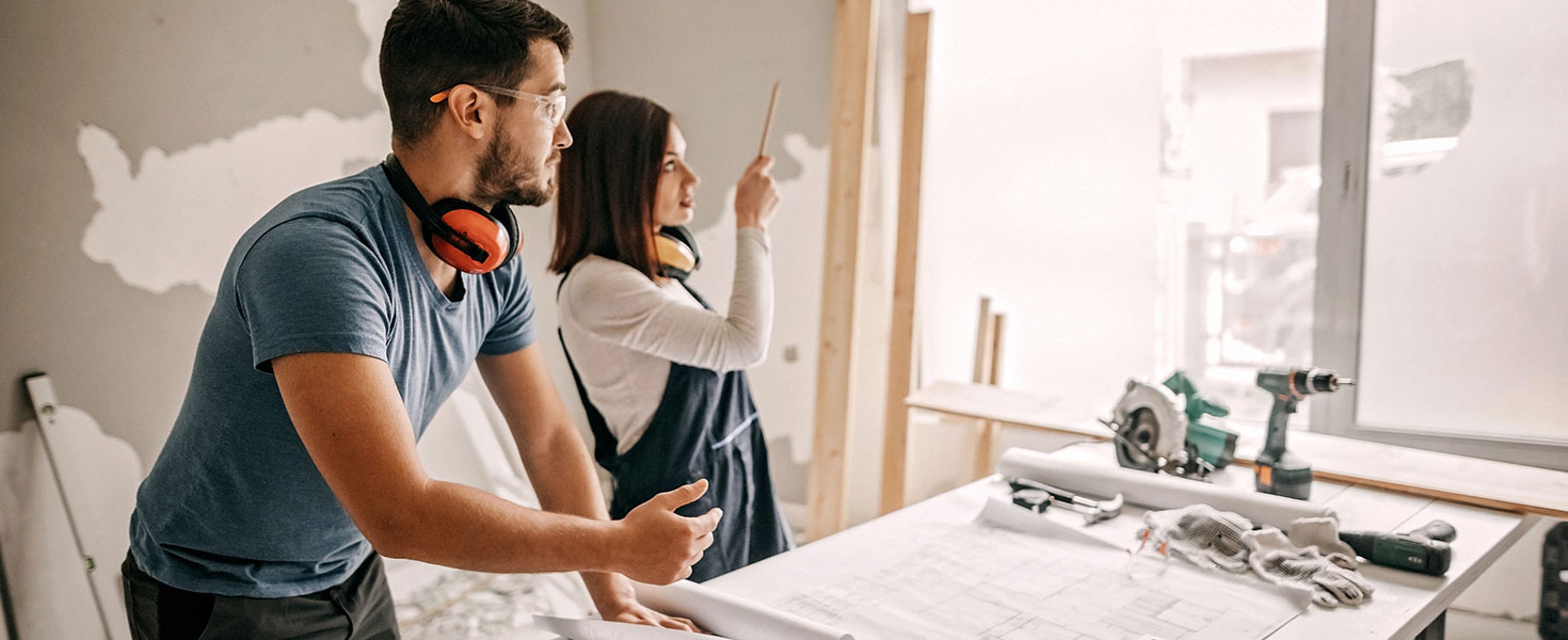 Couple Renovating house