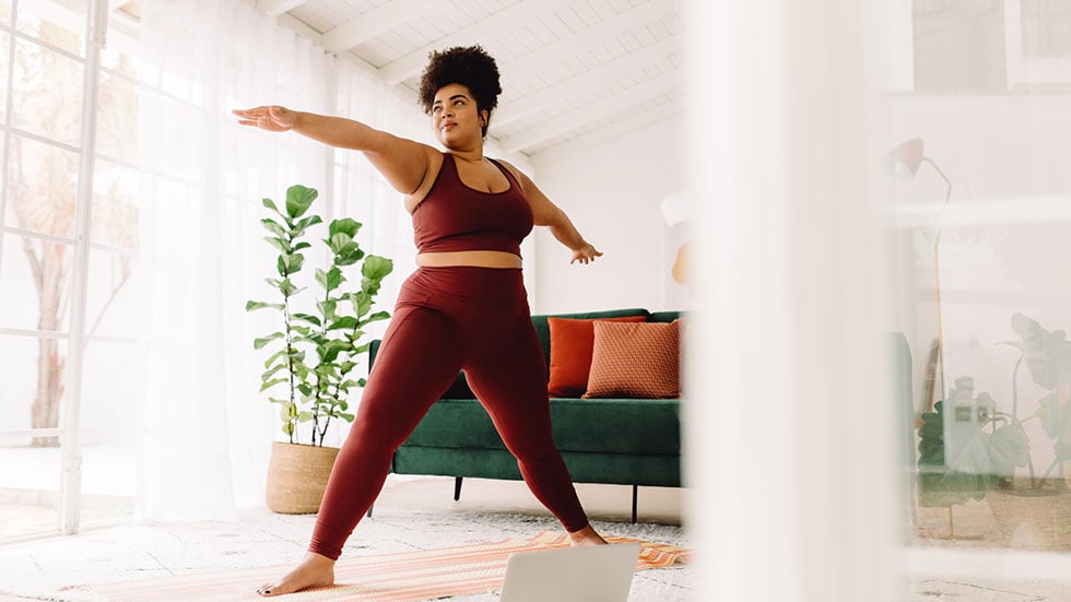 Woman Doing Yoga