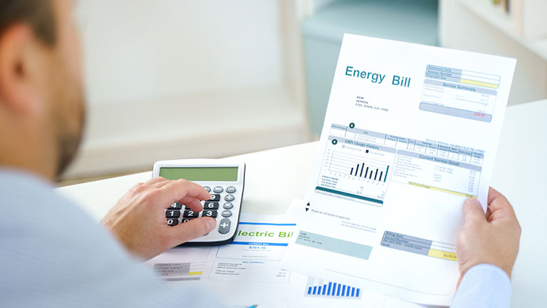 Electric bill statement and home energy consumption By Ester