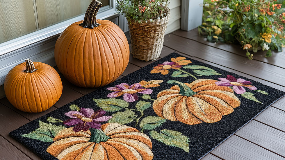 fall themed door mat