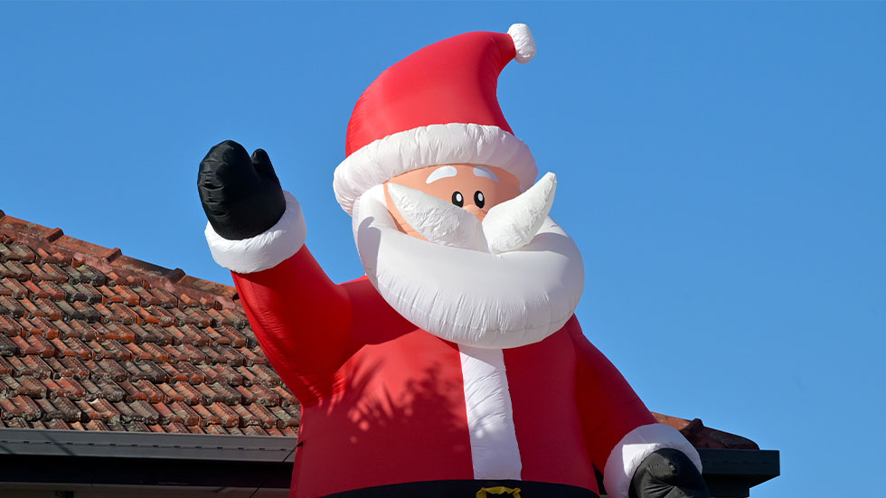 inflatable santa