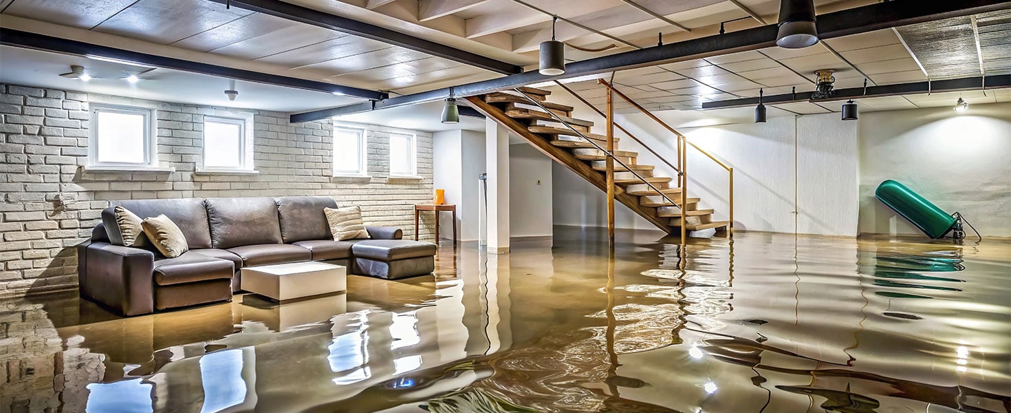flooded basement