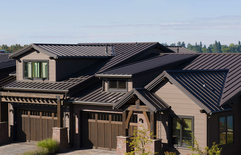 House with a metal roof