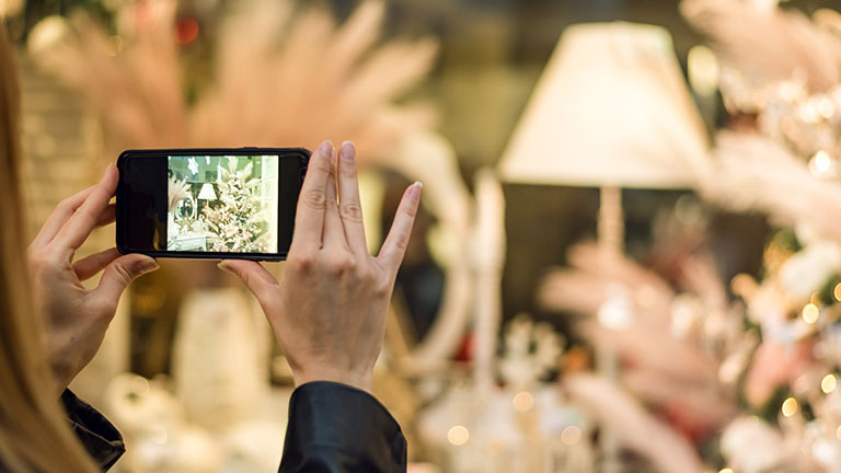 Photograph each seasonal setup