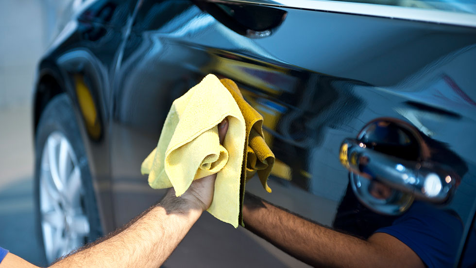 Cleaning car