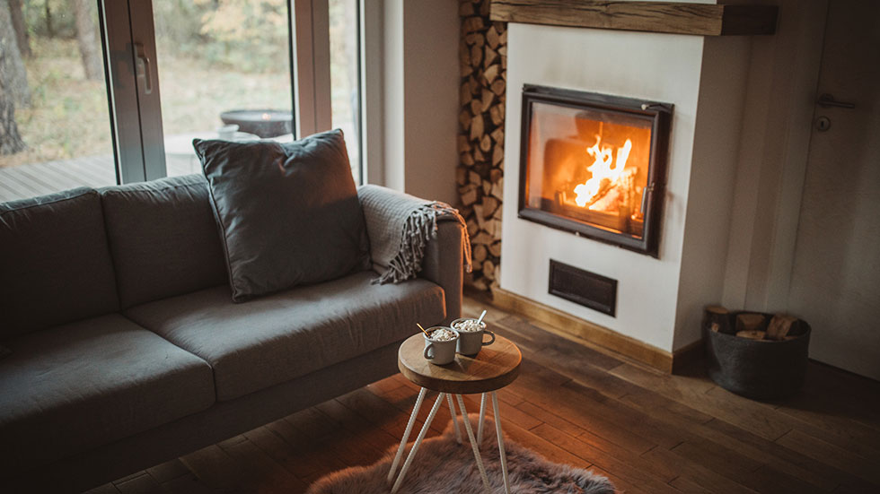 Built in Fireplace