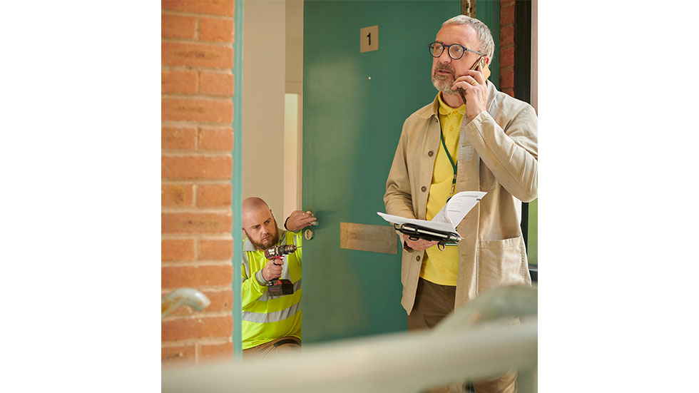 Landlord at the door