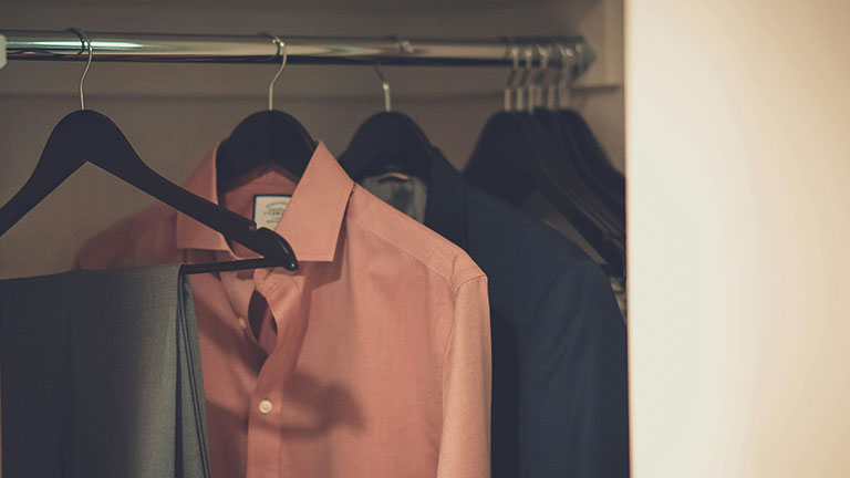Close-up Photo of Hang Clothes in Wardrobe Credit: Craig Adderley
