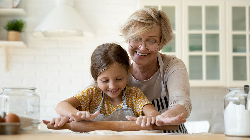 Baking with grandma