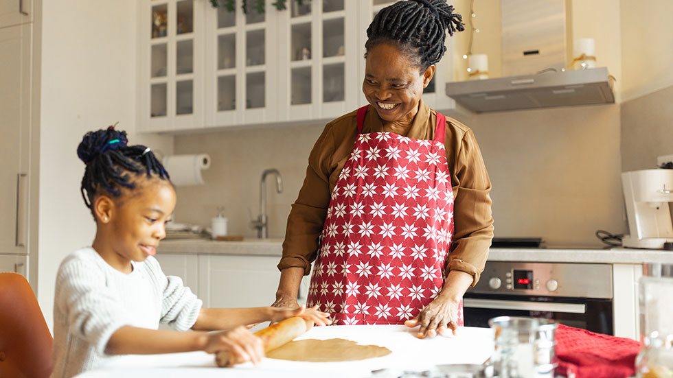 Baking with grandma