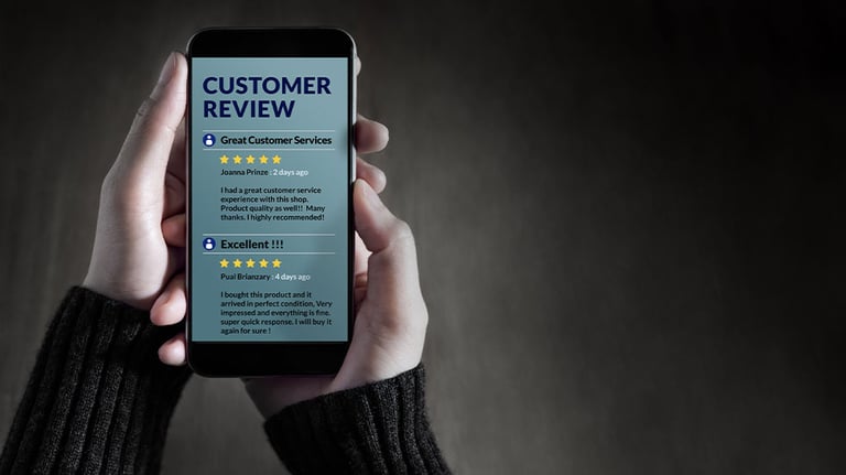 vague customer reviews on phone