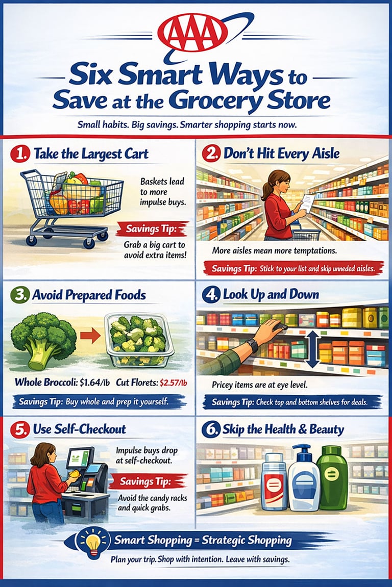 infographic on saving on groceries