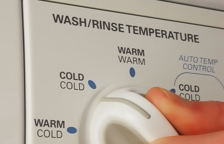 washing machine water temperature setting