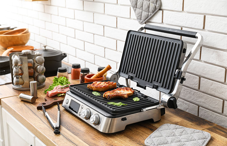 chicken on electric grill