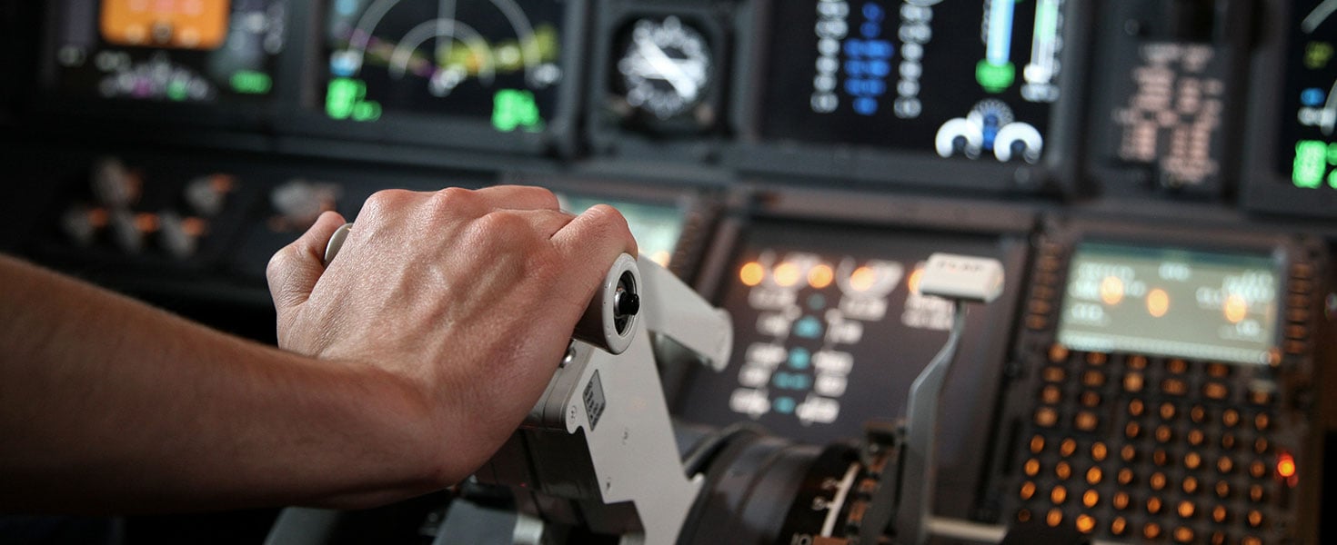 airplane cockpit