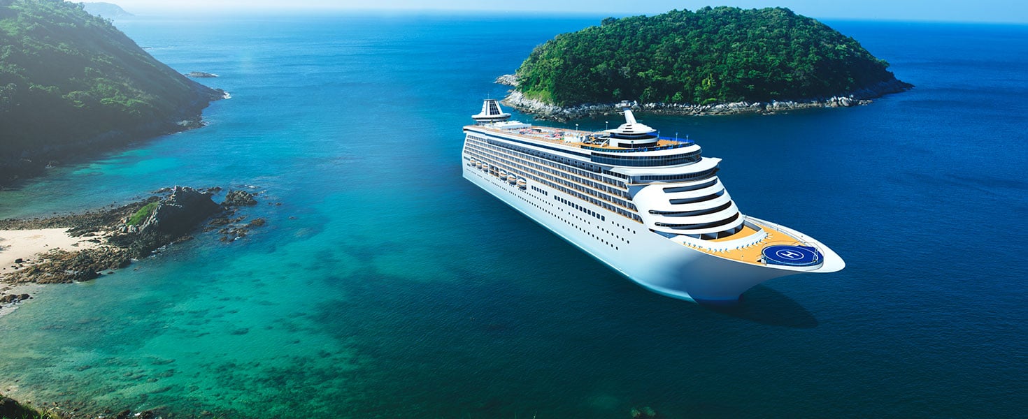3d Cruise Ship Vacation Holiday Summer Illustration Concept. Credit: Rawpixel