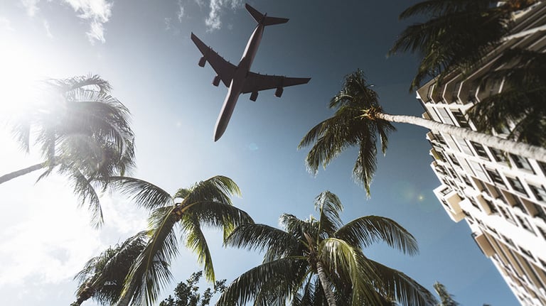 Airplane in miami. Credit: franckreporter