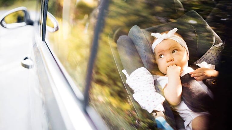 Baby on the road