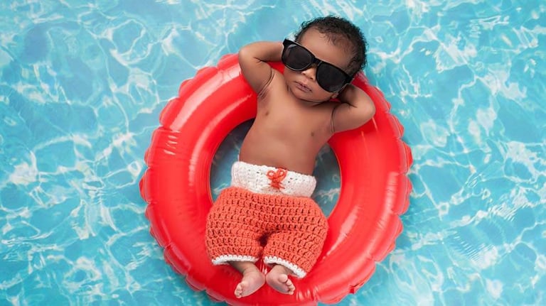 Baby relaxing