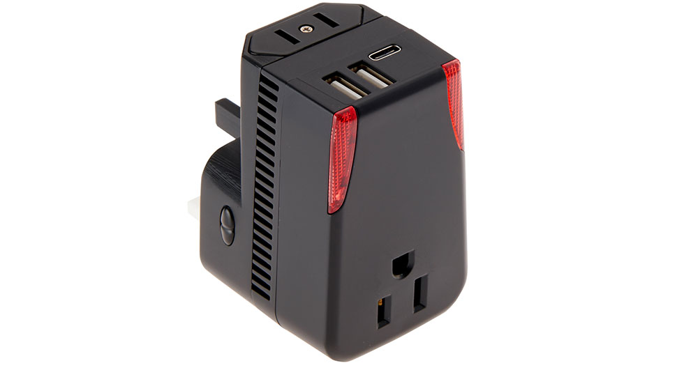 International Converter Adapter Set with Triple USB Ports