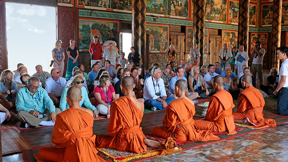 Monks in temple