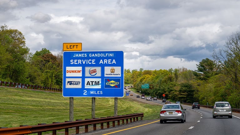 James Gandolfini Service Area in Woodcliff Lake, NJ