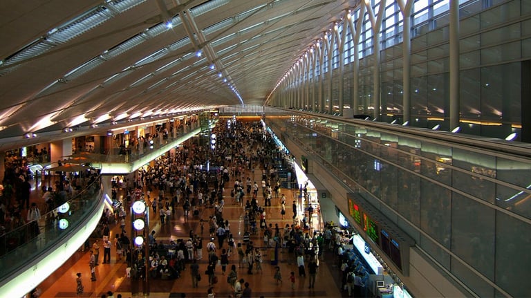busy airport