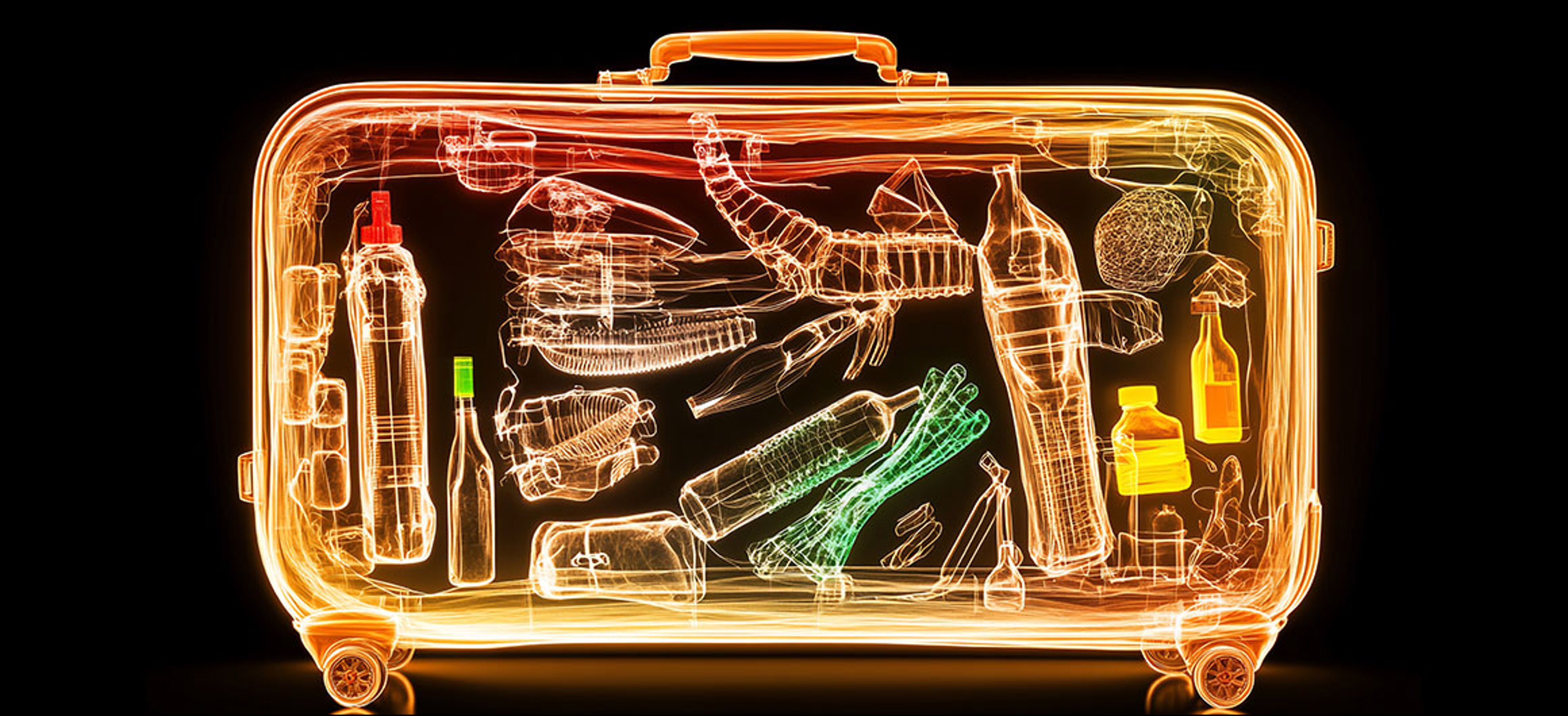 XRay Luggage Exotic Travel Items