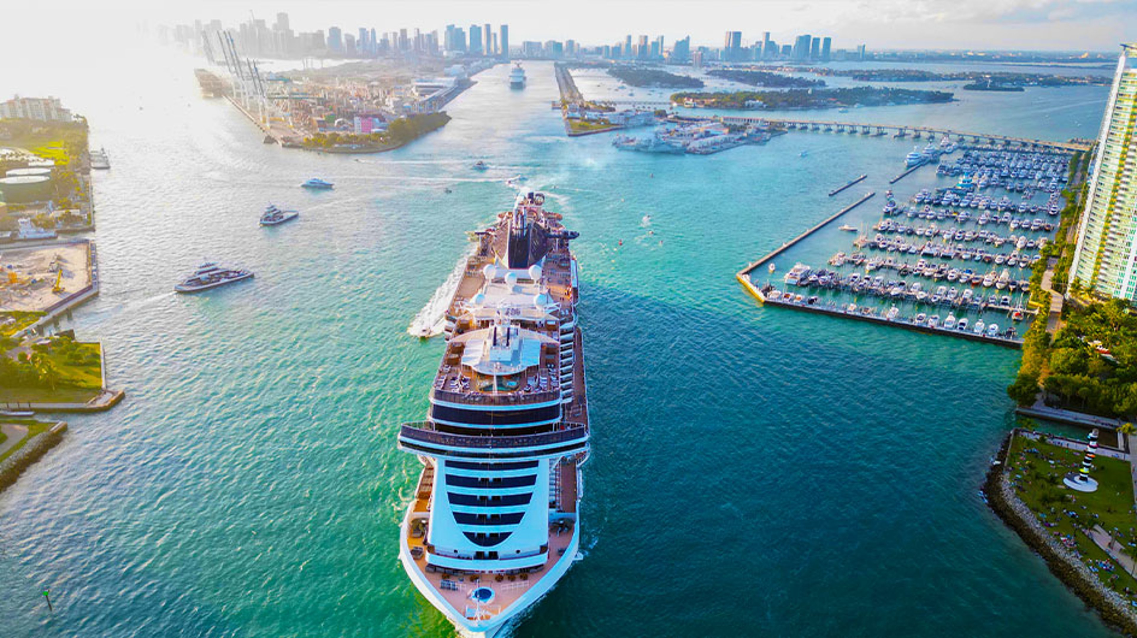cruise ship at miami port