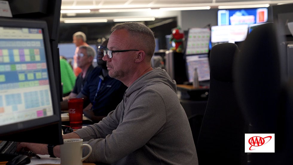 Delta Air Line’s Operations Customer Center monitors every single flight, 24/7. Photo by Josh Purnell.