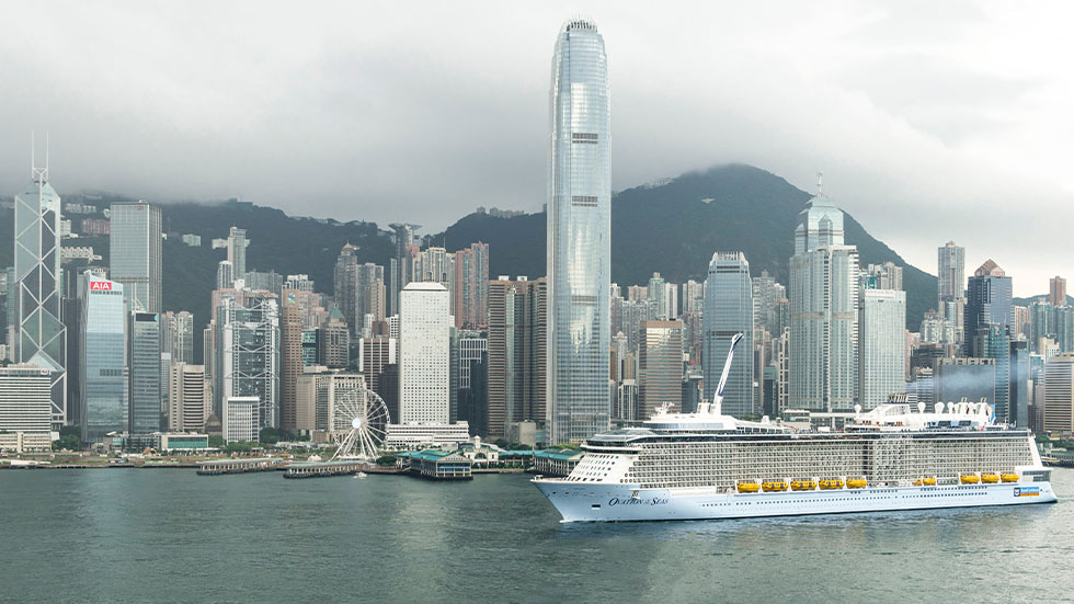 Royal Caribbean Ovation of the seas  in Hong Kong